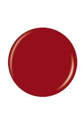 Bold red button badge swatch color sample lay in white background